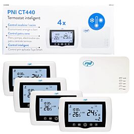 Termostato inteligente PNI CT440 inalámbrico, con WiFi, control 4