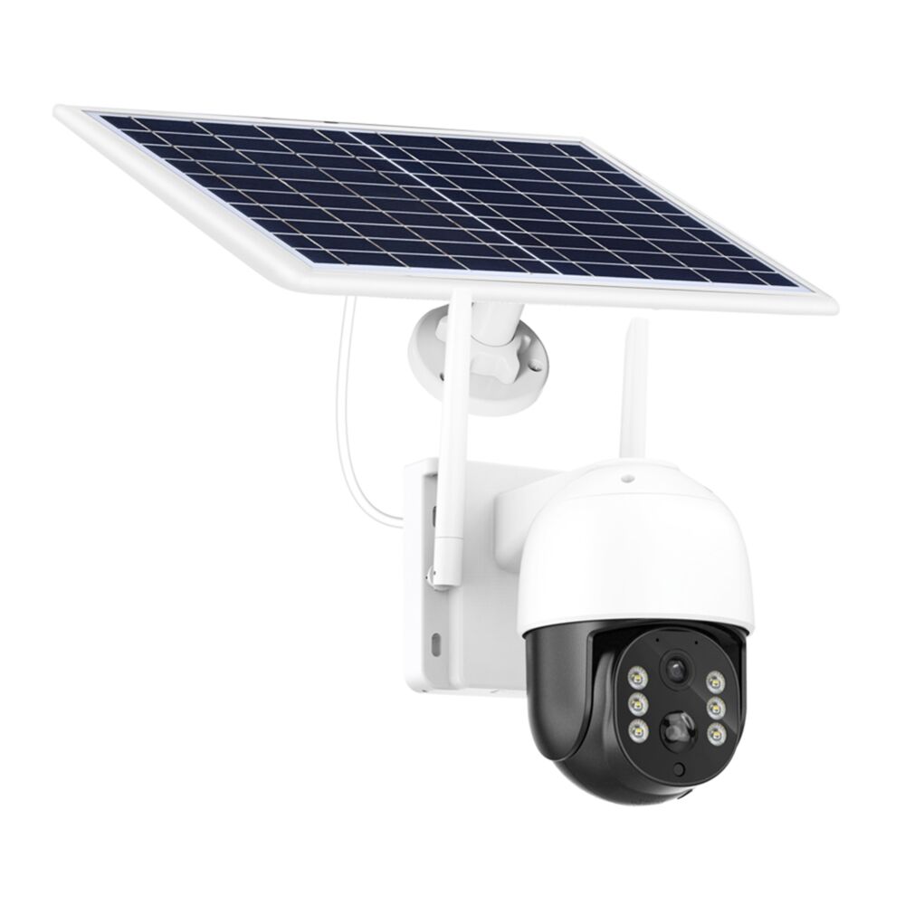 Sistema vigilancia autónomo 4 cámaras panel solar