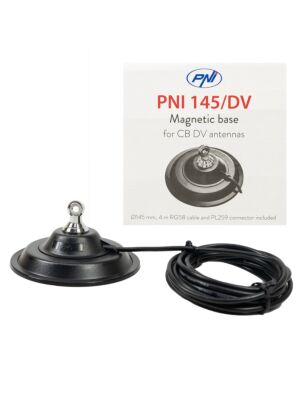 Base magnética PNI 145/DV 145mm contiene 4m de cable y enchufe PL259