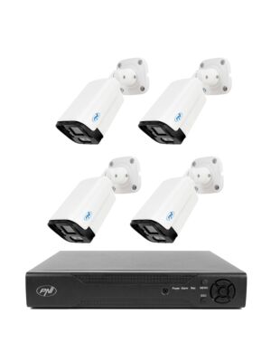 Paquete de videovigilancia NVR PNI House IP716 y 4 cámaras PNI IP125 con IP, 5MP