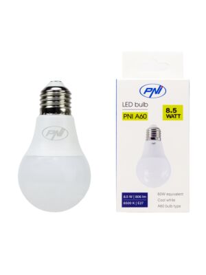 Bombilla LED PNI A60, 8,5W, 806lm, 6500W, casquillo E27