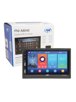Reproductor multimedia para coche PNI A8040 con Android 13, 2GB DDR3/ROM 32GB, pantalla de 7 pulgadas, CarPlay, Android Auto, 2 x USB, BT