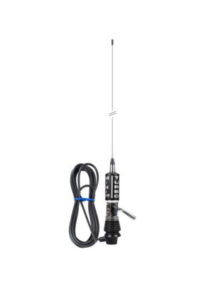 Antena CB LEMM MiniTurbo AT-1002, longitud 110 cm, ganancia 2dB, 26.5-27.5Mhz, 200W, cable RG58 4m, made in Italy