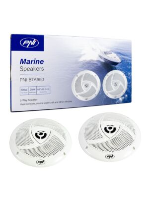 Altavoces coaxiales para barcos PNI BTA650, 120W, 16,5 cm, juego de 2