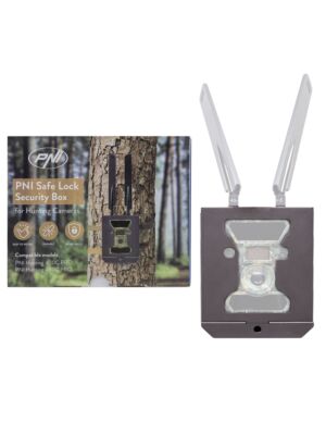 Estuche de seguridad metálico PNI Safe Lock para cámaras de caza PNI Hunting 400C PRO y PNI Hunting 480C PRO