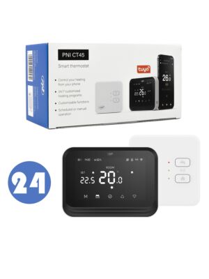 Bax con 24 termostatos inteligentes PNI CT45