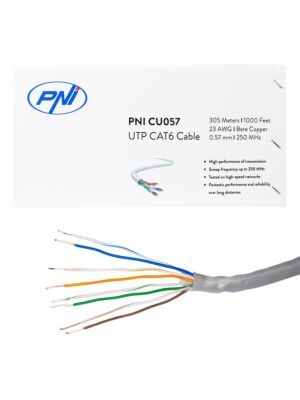 Cable UTP CAT6 PNI CU057 de Cobre 0.57mm