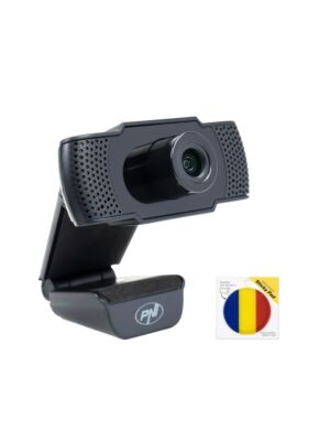 Paquete de webcam PNI CW1850 Full HD 1080P 2MP, USB, clip y pad adhesivo para banderas incluidos