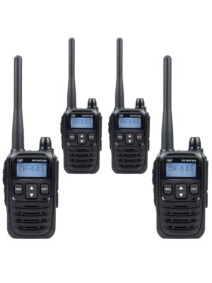 Conjunto de 4 estaciones de radio portátiles PNI DMR