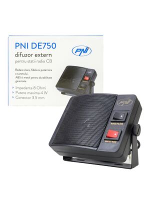 Altavoz externo PNI DE750 para emisoras de radio CB, 8 Ohmios, 4 W, altavoz de 3 pulgadas, jack de 3,5 mm