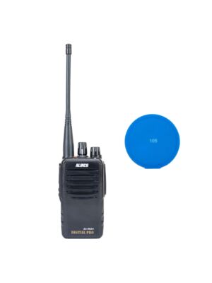 Kit de radio portátil PNI Alinco DJ-PAX4, PMR446, modo dual analógico y digital, VOX, TOT, IP67, batería de 1800 mAh