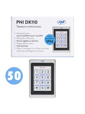 Caja con 50 teclados de control de acceso PNI DK110