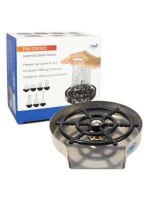 Lavadora de vasos PNI GW200 para bar, restaurante, cocina, enjuague y lavado rápido, chorro a presión, enfriamiento