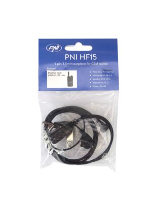 Auriculares con micrófono PNI HF15 de 1 pin 3.5mm para emisoras de radio GSM