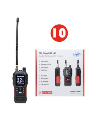 Caja con 10 piezas Estación de radio CB portátil PNI Escort HP 102