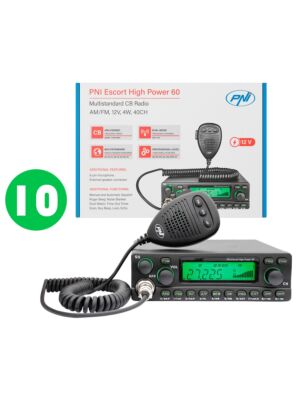 Bajo con 10 estaciones de radio CB PNI Escort High