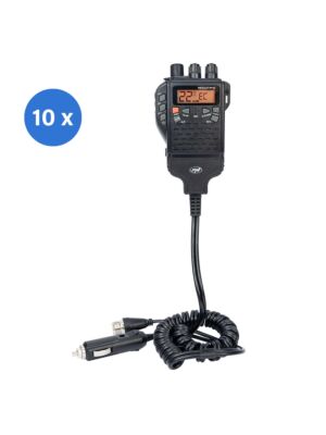 Caja con 10 unidades de estaciones de radio CB portátiles PNI Escort HP 62