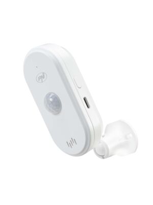 Sensor de movimiento PNI SafeHouse HS401 PIR con Wi-Fi, compatible con la aplicación Tuya, alarma audible de 80 dB, altavoz incorporado