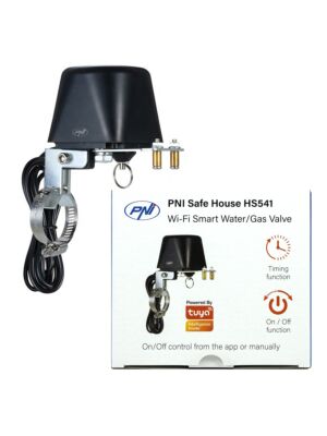 Válvula inteligente PNI Safe House HS541 con Wi-Fi, para cortar el suministro de tuberías de agua/gas a través de Internet, compatible con 