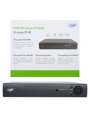 PNR House IP716LR NVR, 16 canales IP 4K, H.265