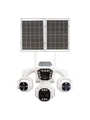 PNI IP85S cámara de videovigilancia en directo AOV, 4 cámaras, 2Mpx GSM 4G con panel solar y batería de 16000 mAh