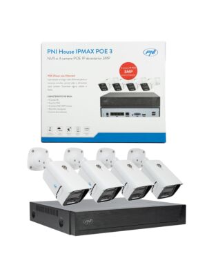 Kit de videovigilancia PNI House IPMAX POE 3