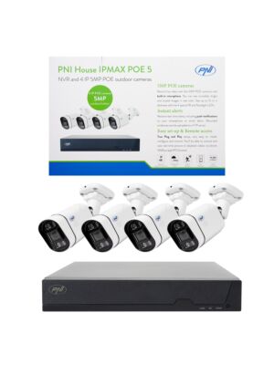 Kit de videovigilancia POE PNI House IPMAX POE 5