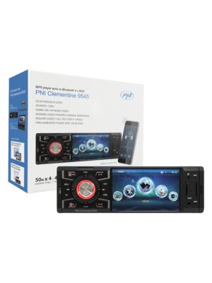 Reproductor MP5 Clementine 9545 1DIN pantalla 4 pulgadas, 50Wx4, Bluetooth, radio FM, SD y USB, 2 RCA video IN / OUT