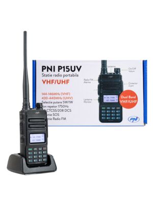 Estación de radio portátil VHF / UHF PNI P15UV