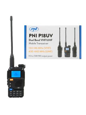 Emisora de radio portátil VHF/UHF PNI P18UV, doble banda