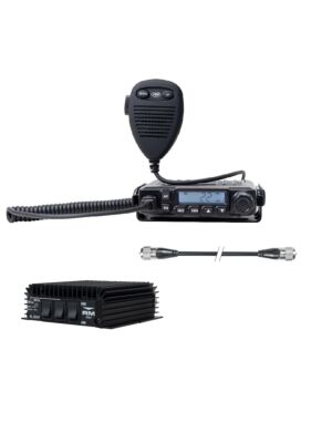 Paquete de estación de radio CB PNI Escort HP 6500 PRO, ASQ, VOX, NRC + amplificador RX-TX KL203P, AM-FM-SSB, 100W, 12V y cable