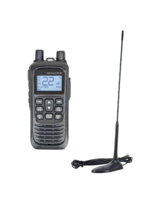 Kit de estación de radio CB portátil PNI Escort HP 92 multiestándar 4W, 12-24V AM-FM con antena CB PNI Extra 45 con imán