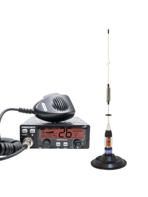 Kit Radio CB President RONALD ASC 10/12M + Antena CB PNI ML70