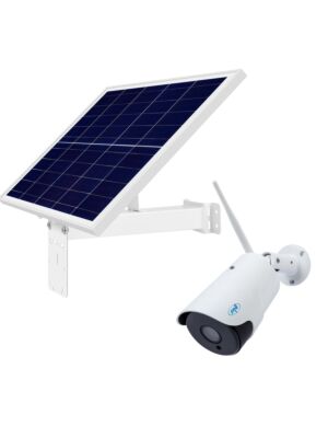 Cámara de videovigilancia inalámbrica PNI IP52LR y panel solar fotovoltaico PNI PSF6020A