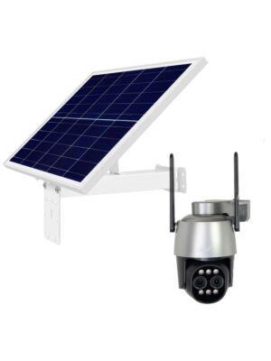 Paquete de cámara de videovigilancia inalámbrica PNI House IP574 y panel solar fotovoltaico PNI PSF6020A