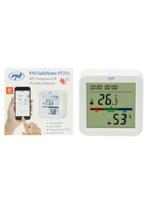 Sensor inteligente de temperatura y humedad PNI SafeHome PT252