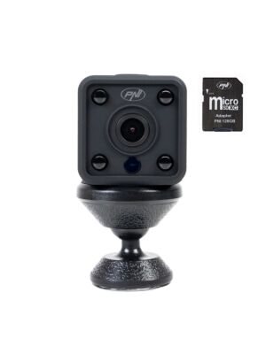 Mini cámara espía PNI SafeHome PT945M 1080P WiFi, control vía Tuya Smart + Tarjeta de memoria Micro