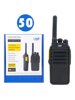 Caja con 50 unidades de estaciones de radio portátiles PNI DPMR R41