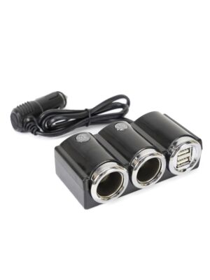 Divisor de mechero de coche PNI Lighter 20 12V/24V 2 salidas, 2 x USB, indicador LED