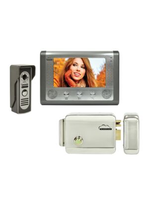 Kit de videoportero SilverCloud House 715 con pantalla LCD de 7 pulgadas y Yala electromagnético SilverCloud YL500