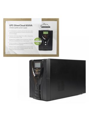 UPS SilverCloud 850VA con pantalla LCD sinusoidal