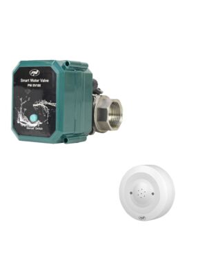 Kit antiinundación PNI SV180 válvula de agua inteligente con conectividad Wi-Fi + detector de inundación inteligente PNI Safe H