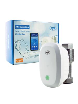Válvula de agua inteligente PNI SV180 PRO, conectividad Wi-Fi, IP65, DN20, aplicación Tuya 3/4, compatible con Amazon Al