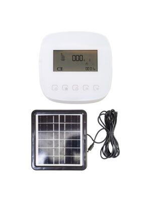 Programador de riego inteligente PNI SWI190, Wi-Fi con panel solar 3.3W, 8 zonas, control por aplicación Tuya