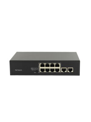 Switch POE PNI SWPOE182 con 8 puertos POE y 2 puertos de 100Mbps