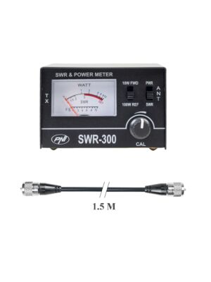 Paquete de reflectómetro medidor PNI SWR-300 PWR-SWR, para medición de ROE y cable de conexión PNI R150.
