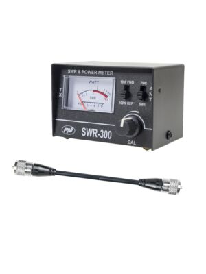 Paquete de reflectómetro medidor PNI SWR-300 PWR-SWR, para medición de ROE y cable de conexión PNI R50.