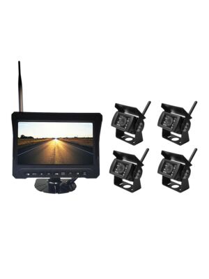 PNI TRK506 kit de videovigilancia inalámbrico para camión DVR con monitor LCD y 4 cámaras