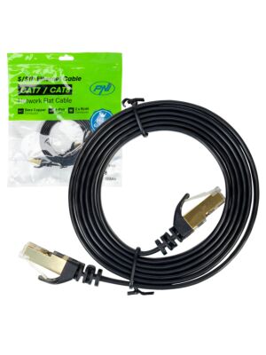 Cable de red plano CAT7 negro