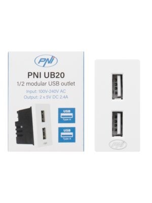 PNI UB20 doble toma USB